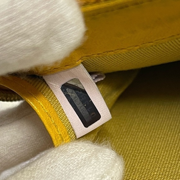 JIMMY CHOO conpact leather zip wallet in mustard - Picture 11 of 17